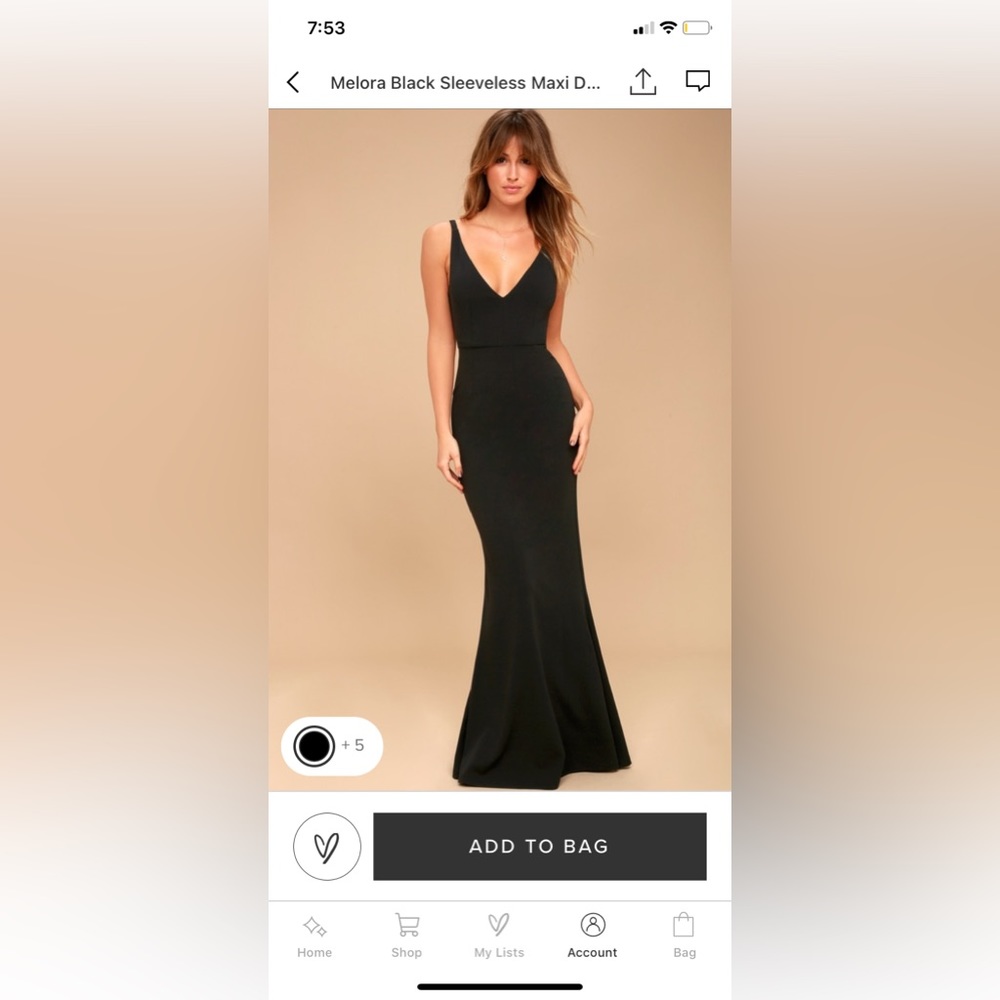 Lulus Melora black sleeveless maxi dress